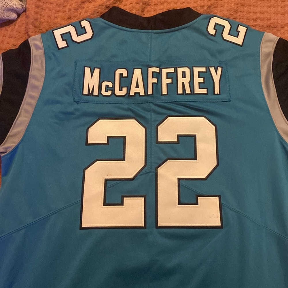 Nike On-Field Collection Carolina Panthers Christian McCaffrey Jersey (Size M)